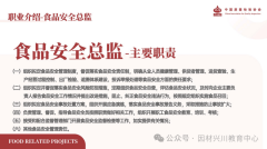 2026年食物平安范畴专项证书食物平安总监细致报